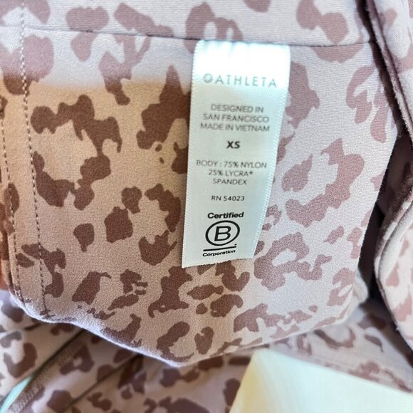 Athleta Elation Ultra High Rise Tight Cheetah Print Leggings Size XS - Picture 6 of 8